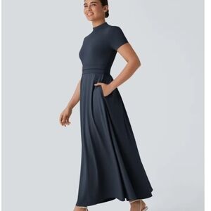 NWR HALARA Dark Sappire Maxi Dress, Sz Med